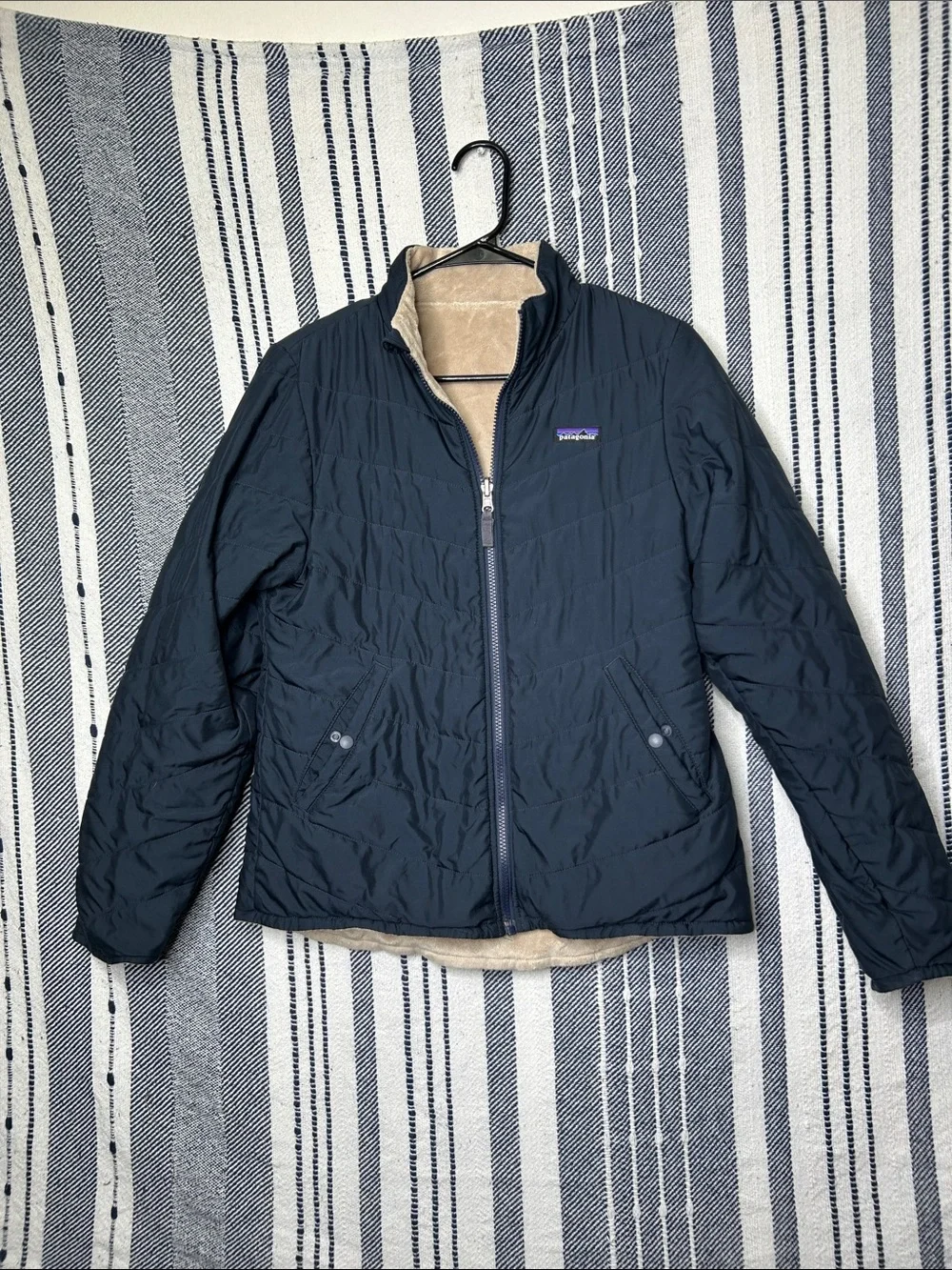 Girls Patagonia Reversible Snow Flower Jacket